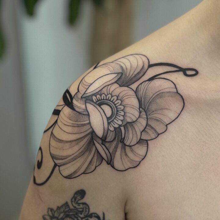 Tatouage réalisé par Mariana Paso